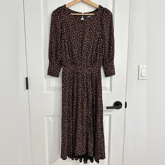 NWT Anthropologie Motif Prints Midi Dress - Picture 1 of 9